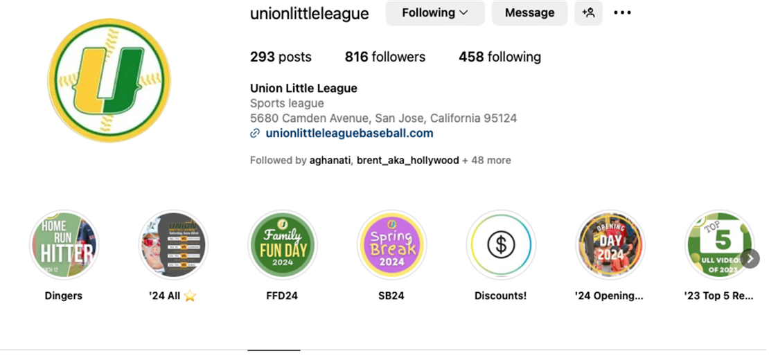 Follow ULL on Instagram